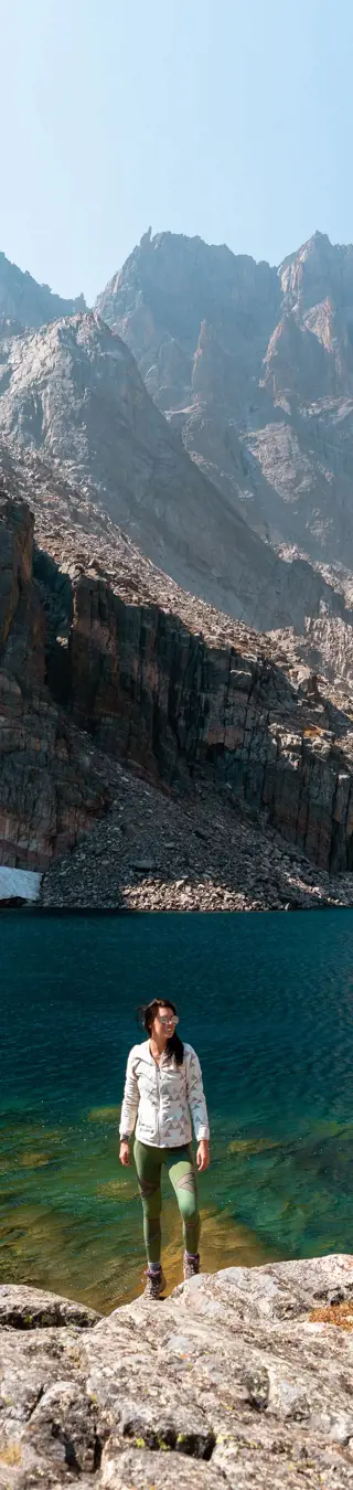 Geniesse herrliche Ausblicke auf die Rocky Mountains